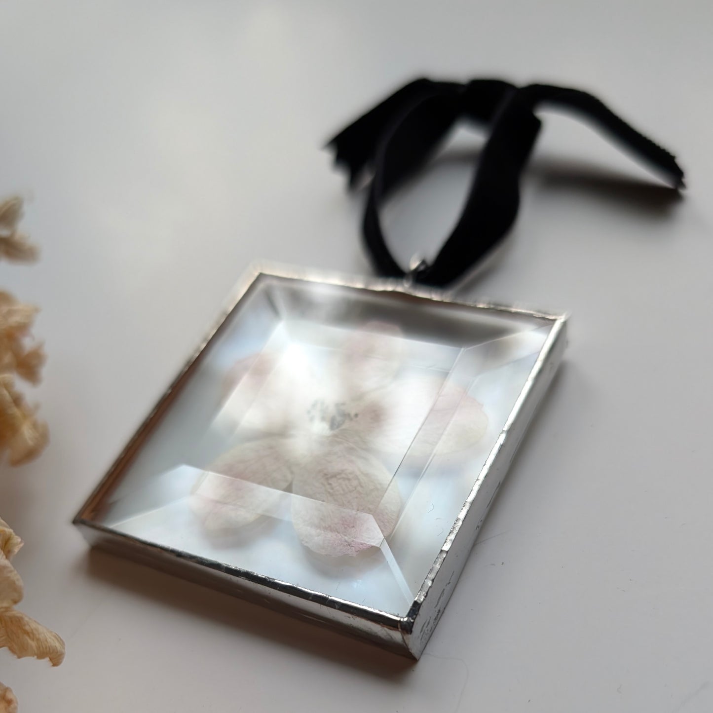 Blush Pink Larkspur Ornament