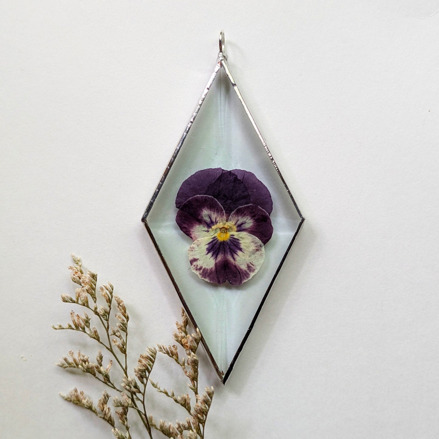 Pansy Diamond Suncatcher