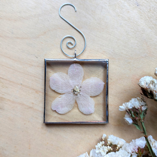 Blush Pink Larkspur Ornament