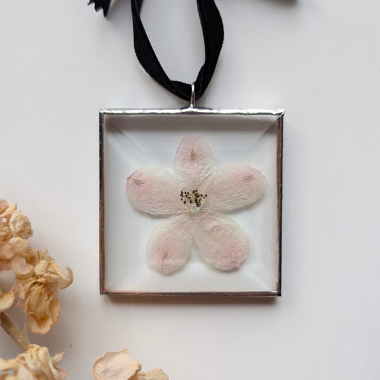 Blush Pink Larkspur Ornament